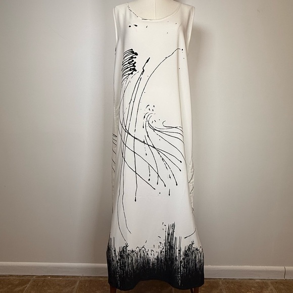 Beverly Rose U.S.A. Maxi Dress Sleeveless Abstract Print Women’s Size Small - Picture 2 of 8
